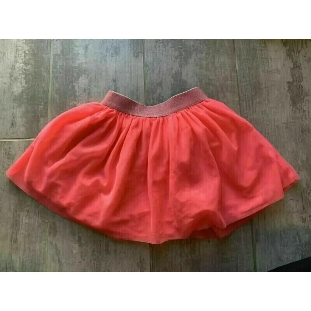 BABY GAP Girls Toddler Tutu Neon Bright Pink Glitter Skirt 3 Years 3T
